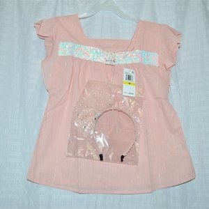 Girl's Top & Bow Headband
